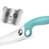 Juego cuchillos niños Montessori protector dedos anillo educativo azul