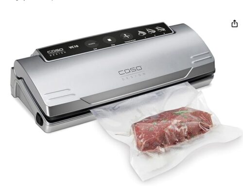 Envasadora al vacío doméstica CASO VC 10 soldadura 30cm app Food Manager