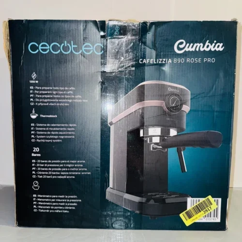 Cafetera espresso Cecotec Cafelizzia 890 Rose Pro