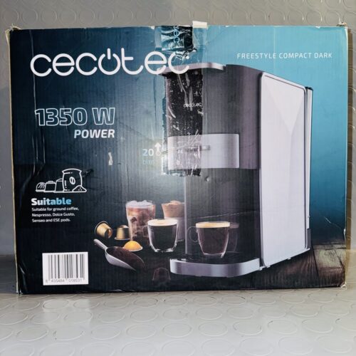 Cafetera cápsulas Cecotec FreeStyle Compact 1200W