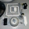 Ventilador techo EVVO aspas retráctiles luz LED 107cm motor DC