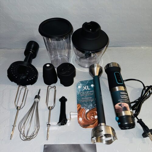 Batidora de mano Cecotec Power TitanBlack 1500 XL PerfectCream&Crush 1500W