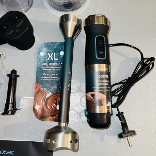 Batidora de mano Cecotec Power TitanBlack 1500 XL PerfectCream&Crush 1500W
