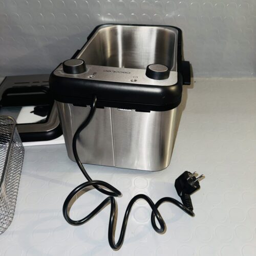 Freidora eléctrica Cecotec CleanFry 3000 Full INOX 3L 2400W
