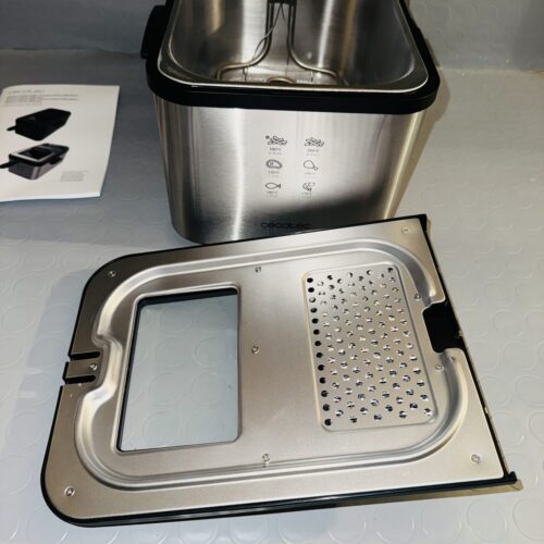 Freidora eléctrica Cecotec CleanFry 3000 Full INOX 3L 2400W