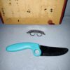 Juego cuchillos niños Montessori protector dedos anillo educativo azul
