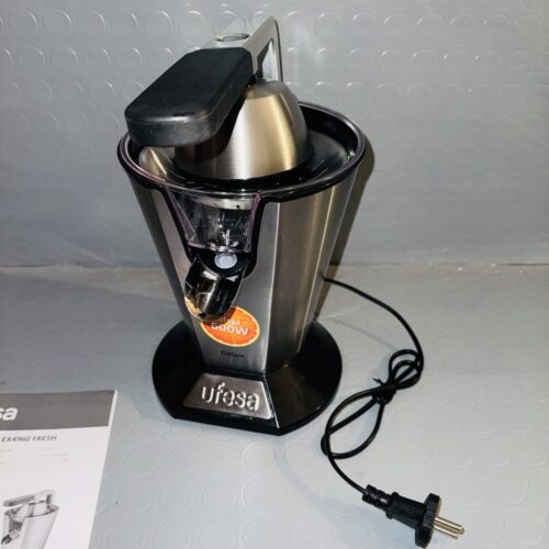 Exprimidor eléctrico brazo Ufesa EX4950 600W doble cono acero inox
