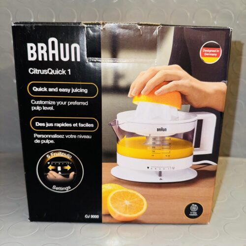 Exprimidor eléctrico Braun CJ3000 WH 20W 350ml pulpa ajustable