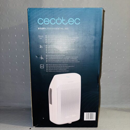 ProductoDeshumidificador Cecotec BigDry 2500 Essential 750ml/día 2L 25m²