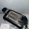 Tostadora Amazon Basics 2 rebanadas 800W 7 niveles ranuras extra anchas