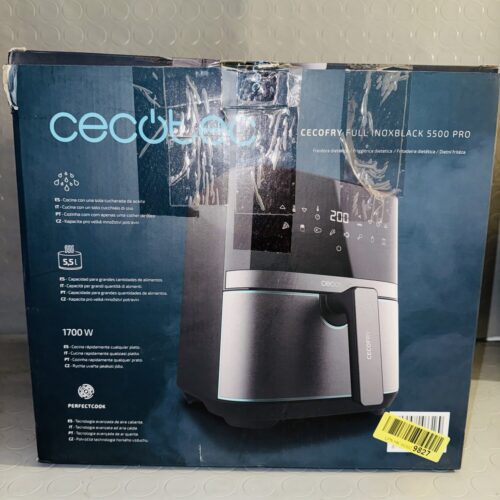Freidora de aire Cecotec Cecofry InoxBlack 5500 Pro 5,5L