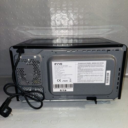 Microondas EVVO M20 Black con grill 20L 800W